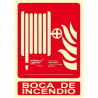 Señal PVC normalizada ´´Boca de incendio´´  fotoluminiscente 210