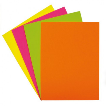 Papel color A3 75 gr. 500 hojas fluor naranja Fixo