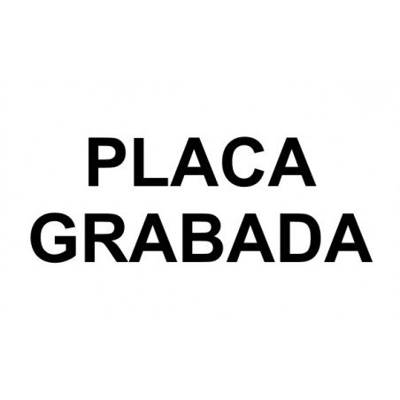PLACA F LASER MAX 1,6 mm (NEGRE/BLANC)