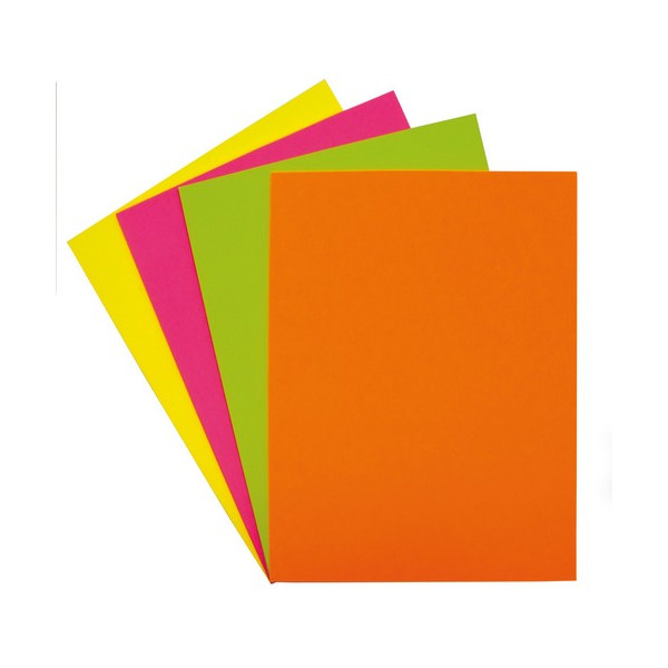 Papel color A4 75 gr. 500 hojas fluor verde Fixo Papel color A4 75 gr. 500 hojas fluor verde Fixo