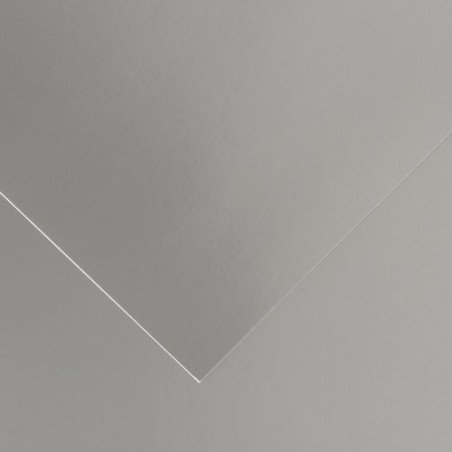 Cartulina 50x65cm 280 gr. Iris Metalizado Plata 280g Iris