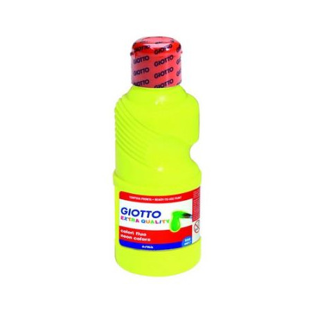 PINTURA TEMPERA FLUOR GROC 250ml. AMPOLLA