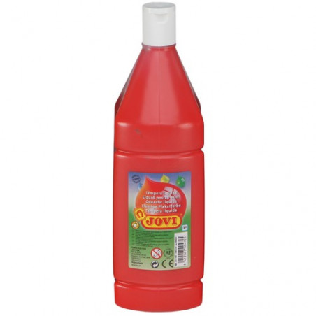 PINTURA TEMPERA LIQUIDA VERMELLON 1L JOVI