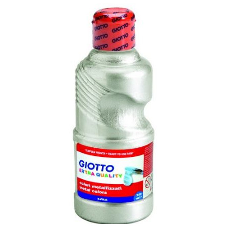 PINTURA TEMPERA METAL PLATA 250ml. AMPOLLA