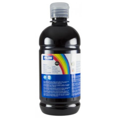 PINTURA TEMPERA NEGRE 500ml. AMPOLLA