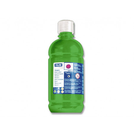 PINTURA TEMPERA VERD CLAR 500ml. AMPOLLA