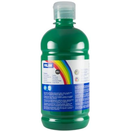 PINTURA TEMPERA VERD FOSC 500ml. AMPOLLA