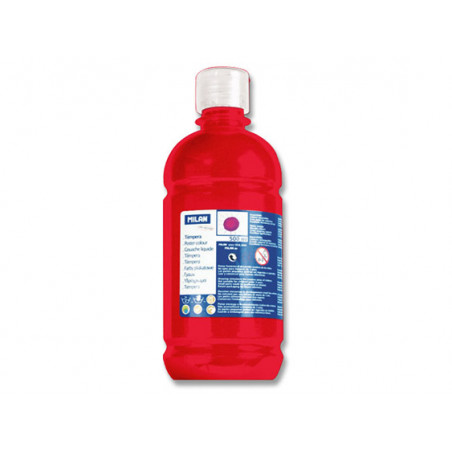 PINTURA TEMPERA VERMELL 500ml. AMPOLLA