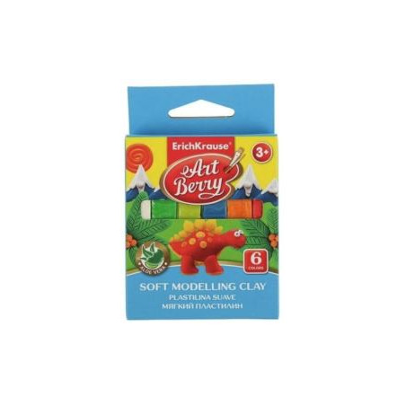 PLASTILINA PACK 6 COLORS 90gr.