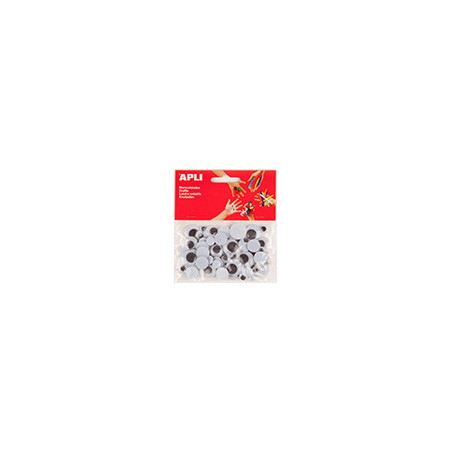MANUALITATS ULLS MOVILS 8,10,15 I 20mm ASSORT.75u.