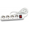 REGLETA 4 BASES BLANC SIMPLE INTERRUPTOR (FE)