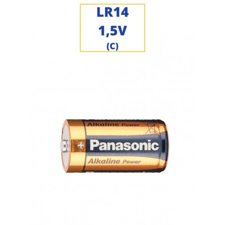 PILA PANASONIC ALKALINA LR14 1,5V. (C)