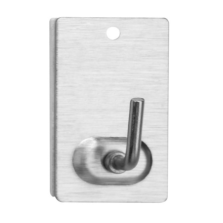 GANXO ADHESIU 20x40 METALIC INOX (2u) (FE)