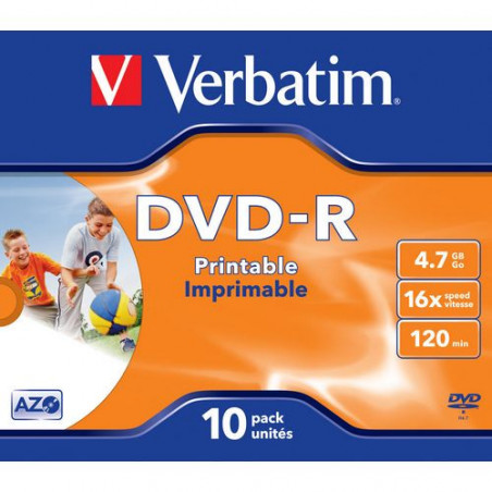 DVD -R 4,7GB 120 MIN. PRINTABLE (BOBINA 25u.)
