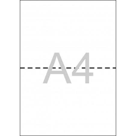 PAPER DIN A4 BLANC TREPAT A5 80gr. (500fulls)