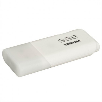 Memoria USB Hayabusa blanco 8 gb Toshiba CON TAPON