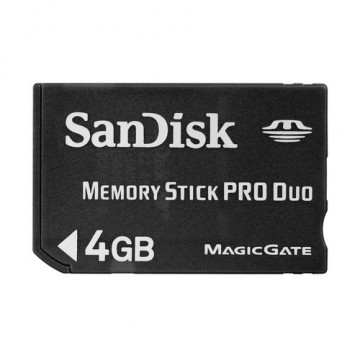 Tarjeta memoria Stick Pro Duo 4 GB. SANDISK