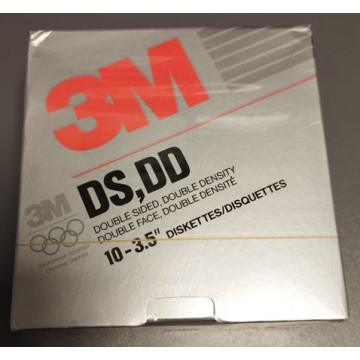 DISKETTE 3" 1/2 2D FMT 3M (10u)