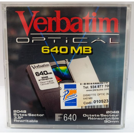 DISKETTE OPTIC 3M 640 MB