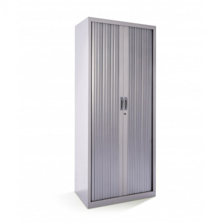 Armario metálico puertas persiana 80x198x45 gris