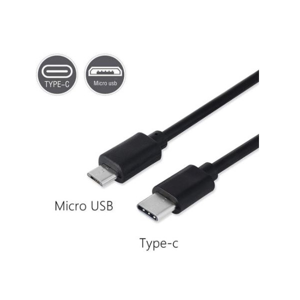 CABLE USB TIPO C (M) PET / MICRO USB (M) 1M