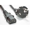 CABLE CORRENT SHUCKO (M) / C14 (M) PC,ETC. 1,5m