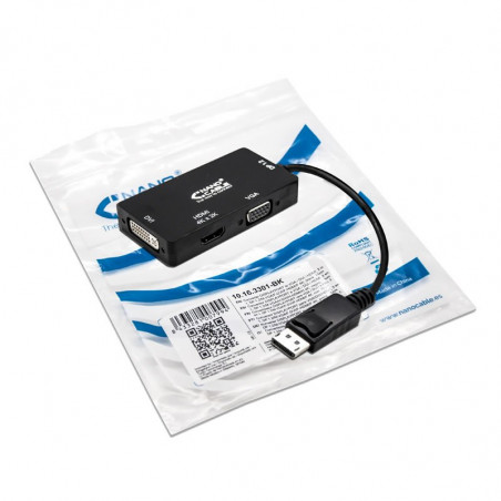 CABLE DISPLAYPORT (M) / HDMI (F) / DVI(F) / VGA(F) ADAPTADOR