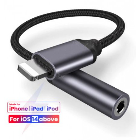 CABLE LIGHTNING (M) IPHONE5 / ESTEREO 3,5 (AURICULAR) (M) ADAPTA