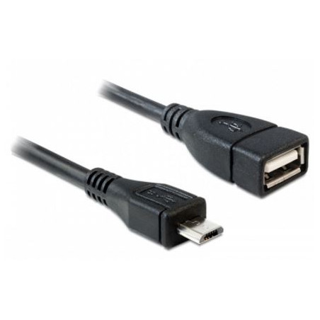CABLE MICRO USB (M) / USB 2.0 (F) 0.5m (ADAPTADOR) (OTG)