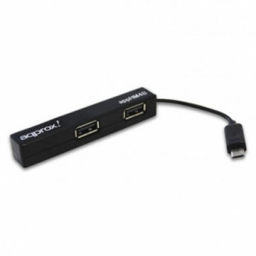 CABLE MICRO USB (M) / USB 2.0 (F) DUPLICADOR HUB 4 PORTS