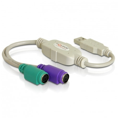 CABLE PS2 (F)x2 / USB (M) ADAPTADOR