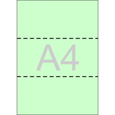 PAPER DIN A4 VERD TREPAT REBUT 80gr. (500fulls)