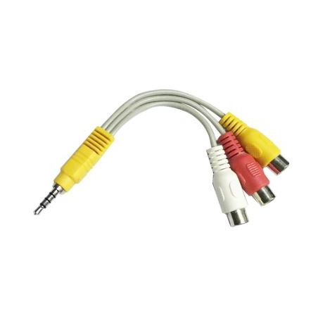 CABLE VIDEO 3,5 4 PINS (M) / VIDEO RCA (M) ADAPTADOR