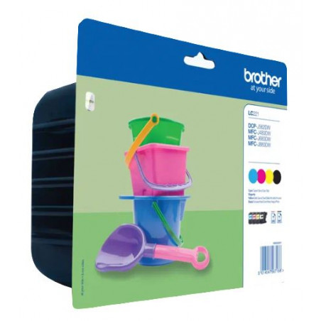 CARTUTX BROTHER (LC221VA) PACK 4 (3+NEGRE)