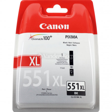 CARTUTX CANON (CLI551BKXL)(6443B) NEGRE