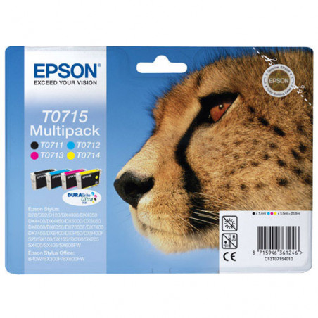 CARTUTX EPSON (T071540) PACK 4 COLORS