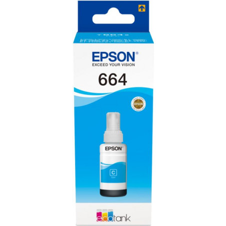 CARTUTX EPSON (T6642)(664) CIAN 70ml 6.500f ECOTANK